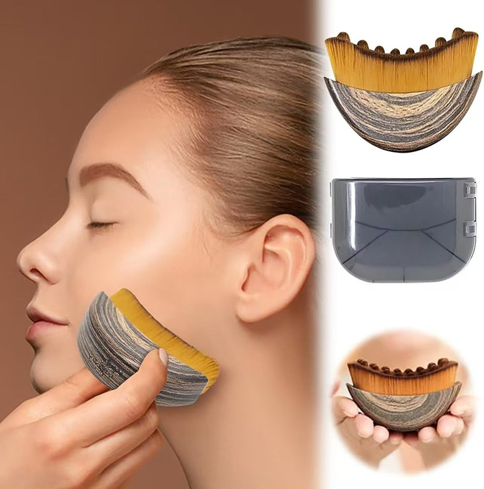 Lymphatic Contour Face Brush a Brush for Facial Contouring and Lymphatic Massage