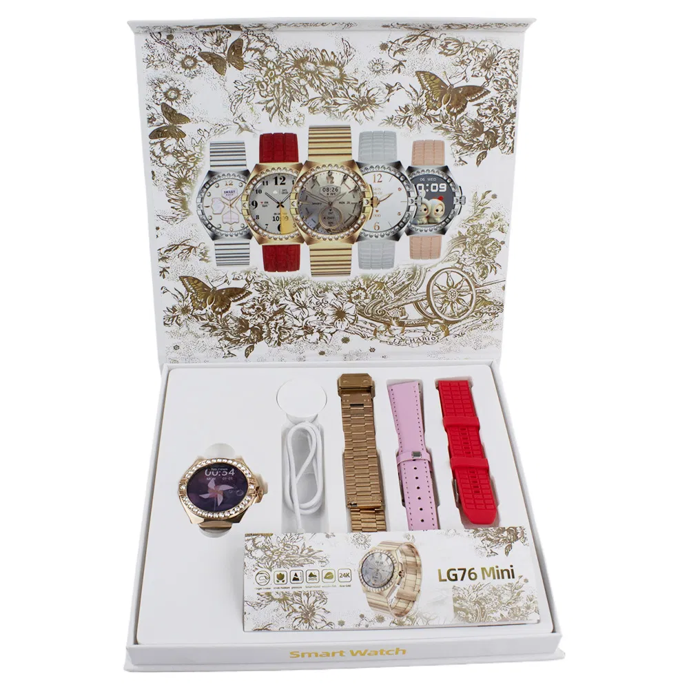 2025 Fashion Light Luxury Round Sleep Detection Blood Pressure Measurement Smart Watch