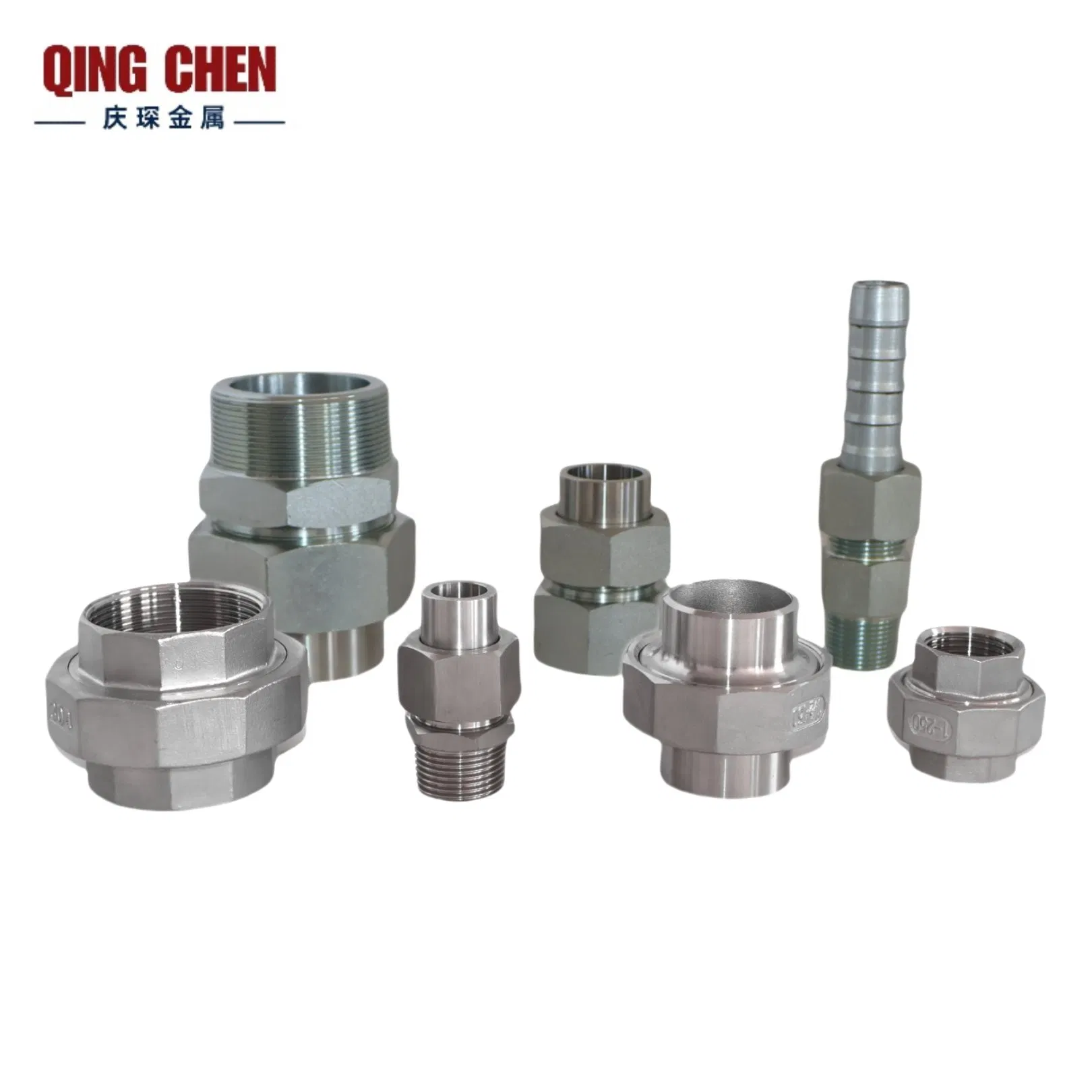 High-Quality Stainless Steel Pipe Fitting Union with Customized Thread