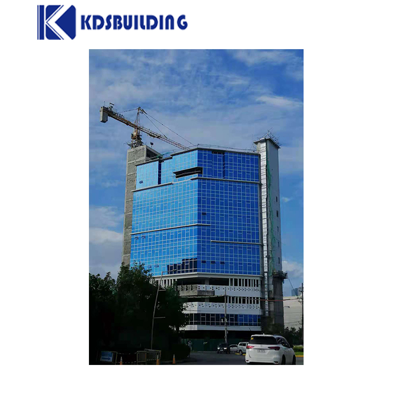 Kdsbuilding Supply Heating Bulletproof Transoms Aluminum Exposed Curtain Exterior Glass Wall