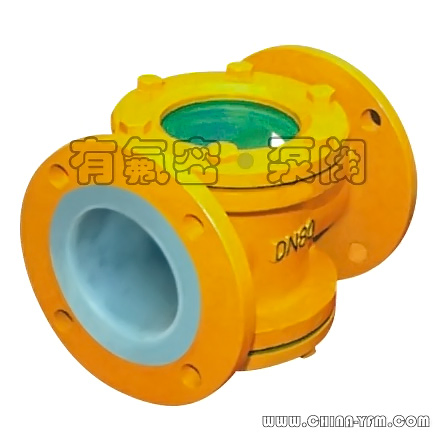 Straight Way PTFE Lined Sight Glass for Chemical Pipeline
