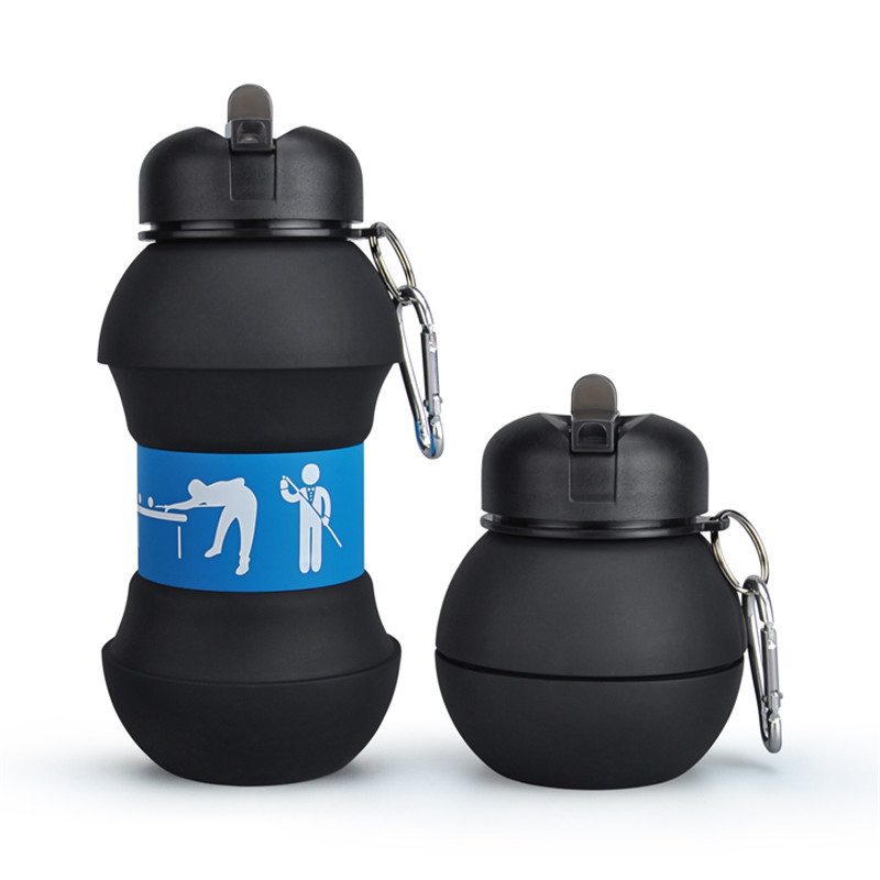 Custom Portable Sports Water Bottle Home Silicone Folding Cup Water Cup