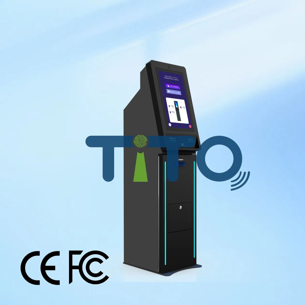 Arcade Ticket Redemption Kiosk with Integrated Card Reader Self-Service Solution for Game Center
