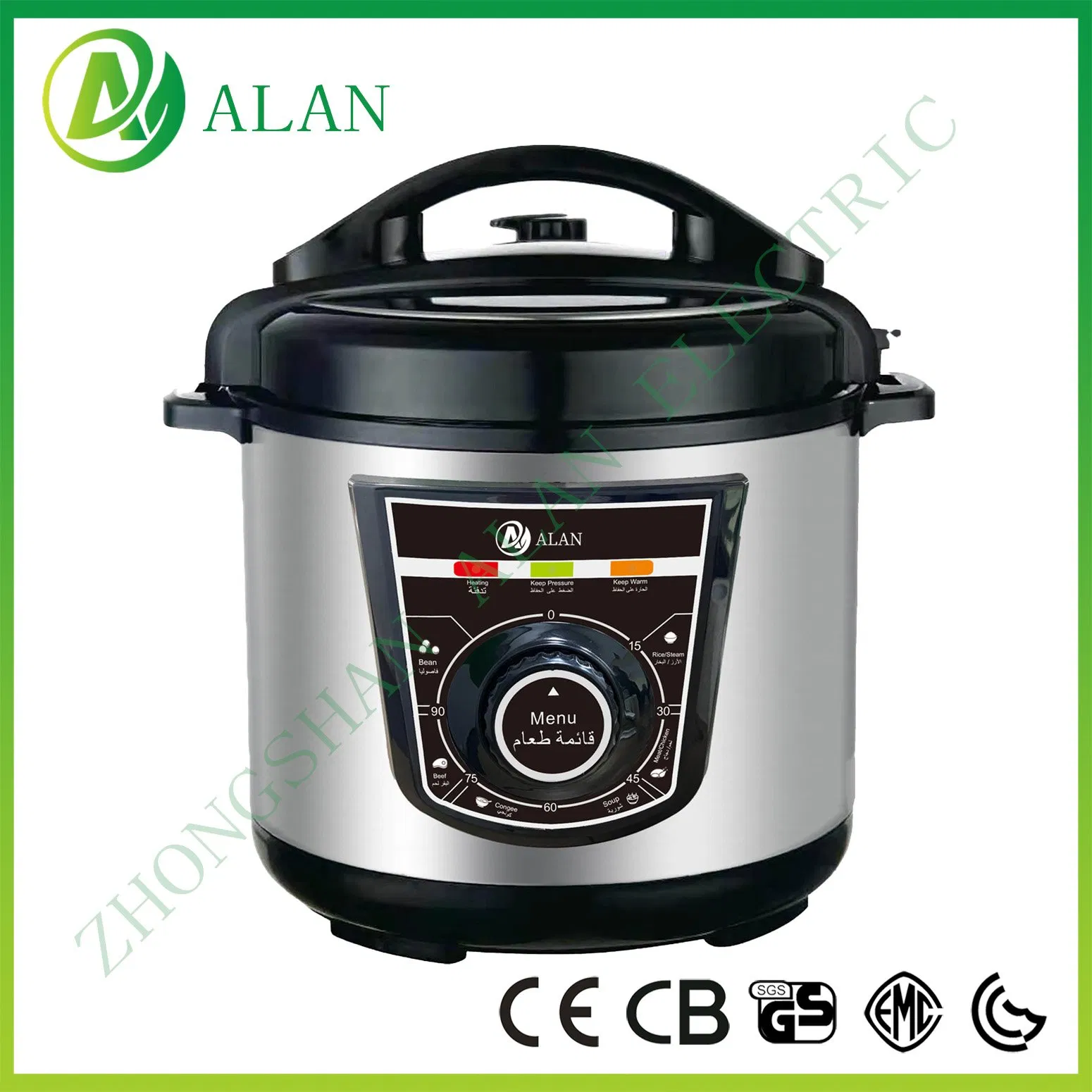 3-12L Multi-Function Household Kitchen Home Appliance Electric Rice Cooker Mechanical Mode Electrical Pressure Cooker with Knob