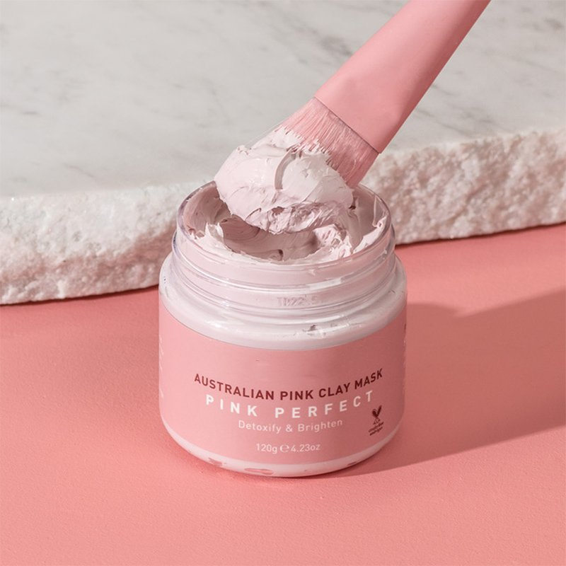 Beauty Cosmetics Skin Care Australian Rose Pink Clay Mask Brighten Skin