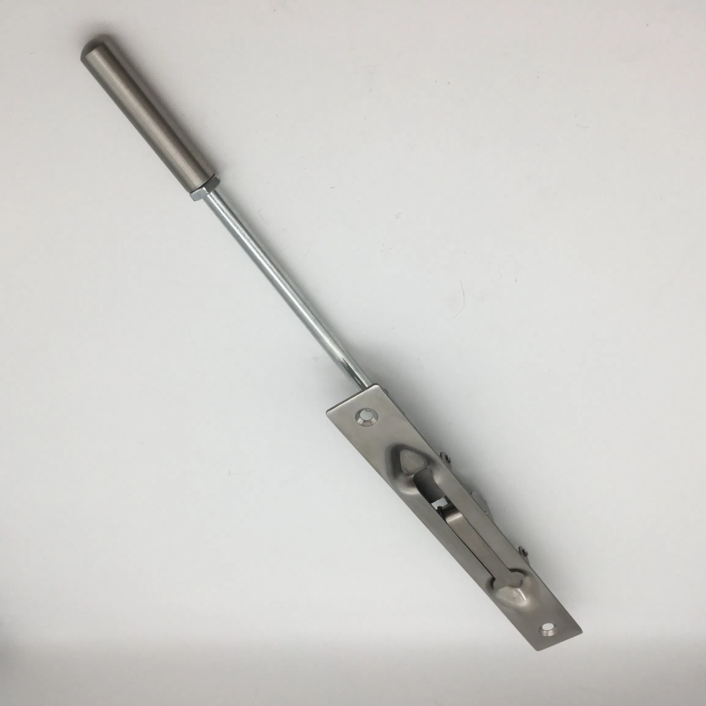 Solid Stainless Steel Extension Flush Bolt in Satin Nickel