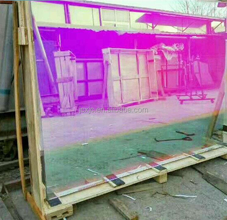 Color Gradient Laminated Curtain Wall Colored Color Change Glass-Diverse Options Available