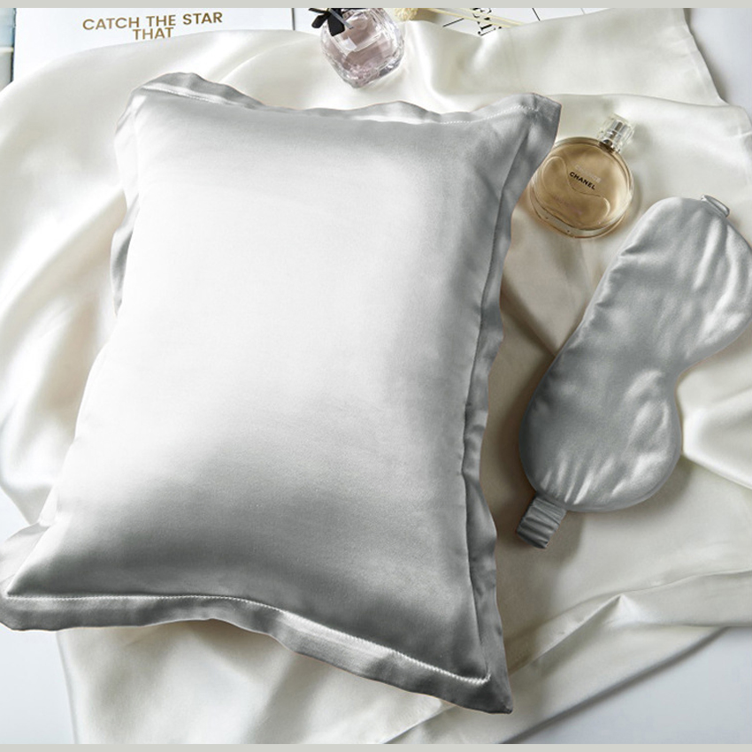 Custom Silk Pillow Case and Eye Mask Set