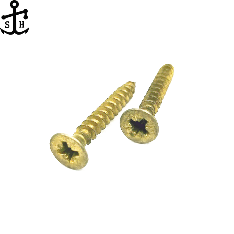 DIN 7997 Pozi Driver Metal Brass Flat Head Custom Self Tapping Lag Wood Screws Chinese