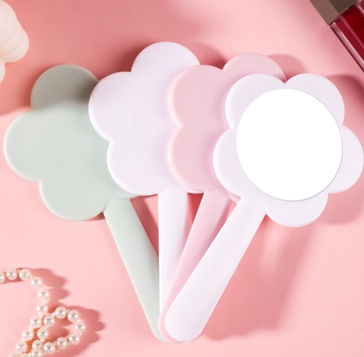 Custom Private Label Zinc Alloy Metal Mini Portable Makeup Mirror
