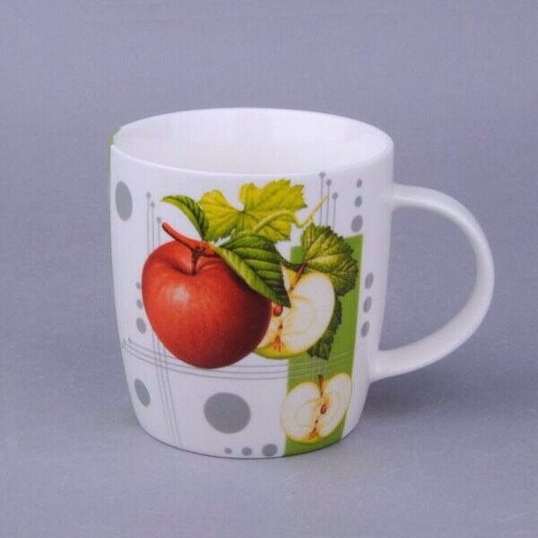 White Ceramic Mugs with Custom Logo