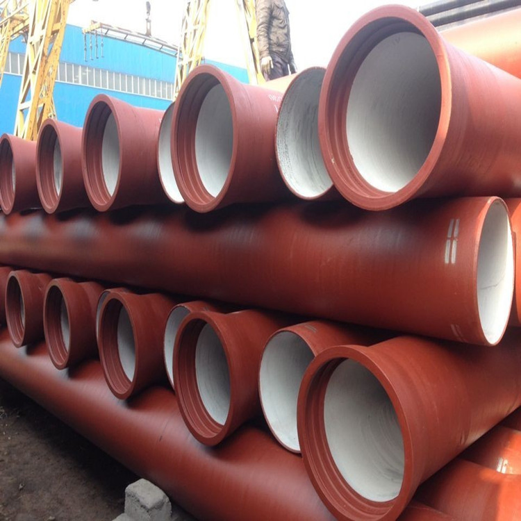 En545 ISO2531 Class K8 K9 C30 C40 Ductile Iron Pipe DN100 DN200 DN400 DN600 DN700 Cement Mortar Lining Bitumen Painting Ductile Iron Pipe for Drinking Water