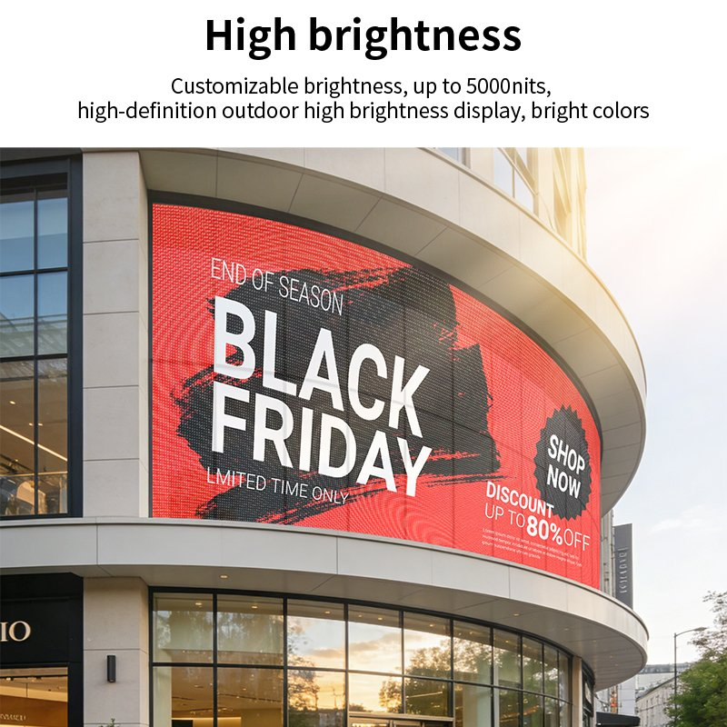 Transparent LED Display Customized Outdoor High Brightness Full Color P2.5 P3.91 P6.25 P20 Transparent LED Screen