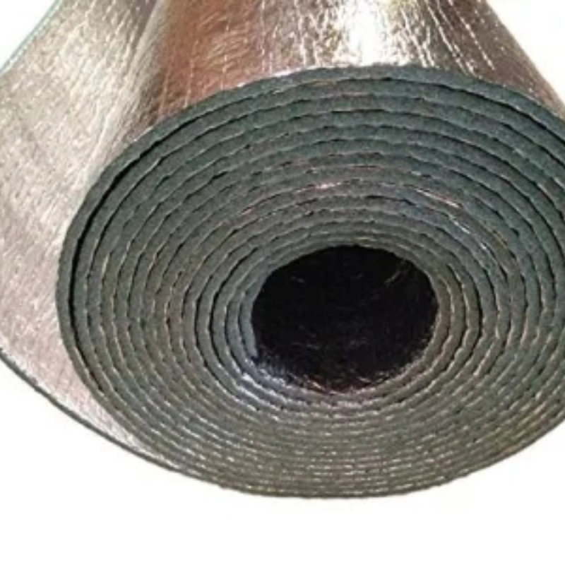 Double Sided Aluminum-Foil Green PE Foam for Tube Insulation