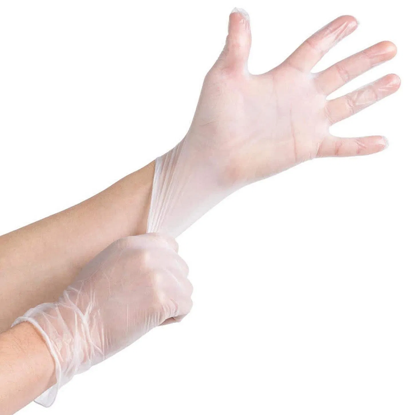 Medmount Medical Disposable Powder/ Powder Free Elastic PVC Vinyl Examination Gloves for Medical Domestic Use
