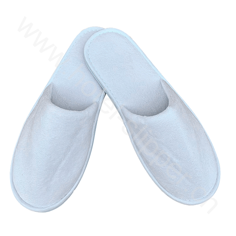 Hotel Guest Room Slippers Velour Customized Cotton Hotel Slipper