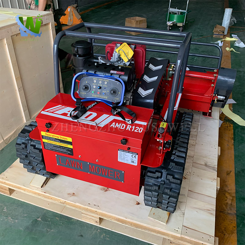 Робот-газонокосилка нулевого поворота, ширина скашивания 80-120 см