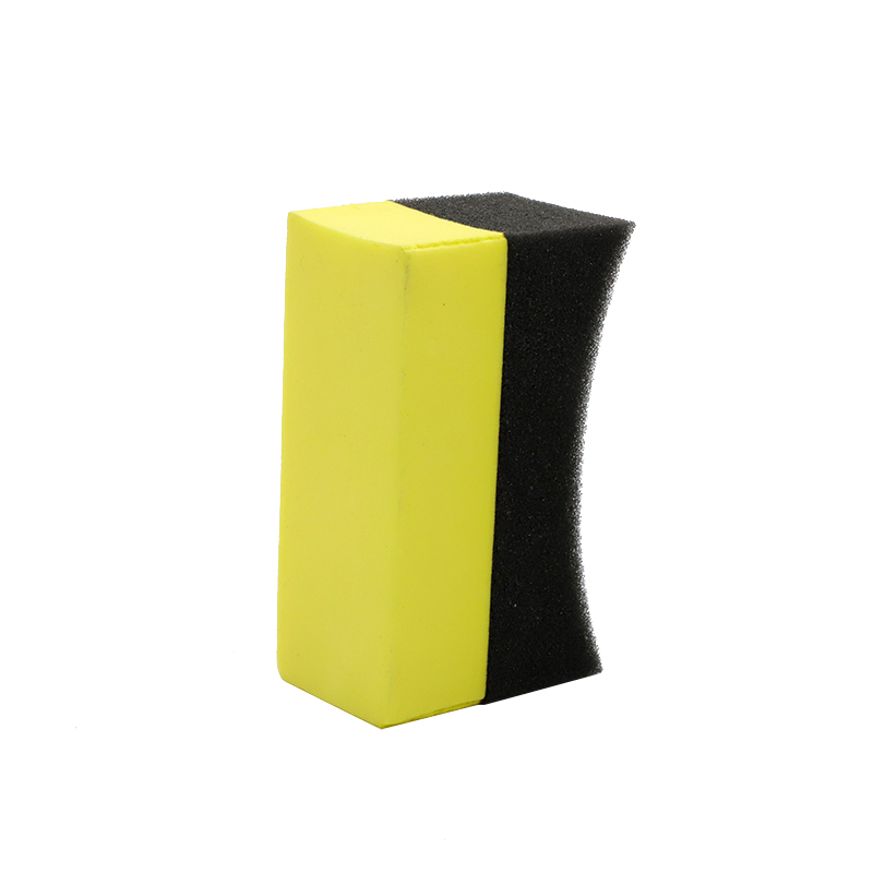 U-Shaped Design Strong Cleaning Power Car Tyre Cleaning Sponge Cleaning Dressing Waxing Polishing Brush Sponge Tool