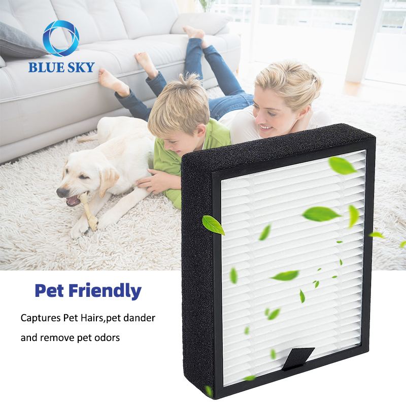 OEM Pm1220 High Efficiency 3-in-1 True HEPA Replacement Filters for Mooka and Koios Pm1220 Compact Desktop Air Purifier