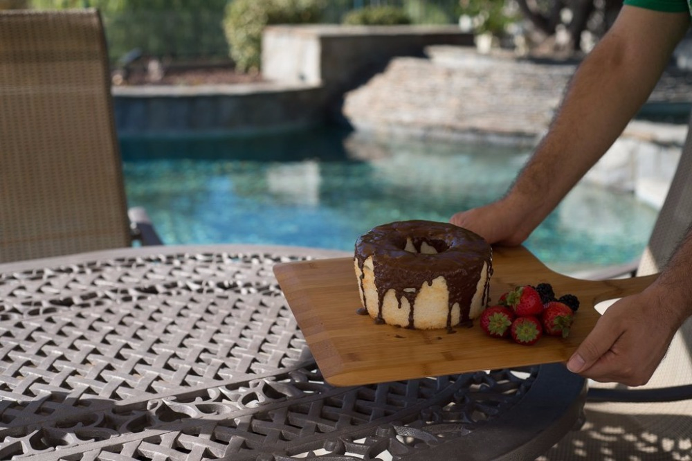 Бамбуковая лопатка 16 дюймов для пиццы и выпечки