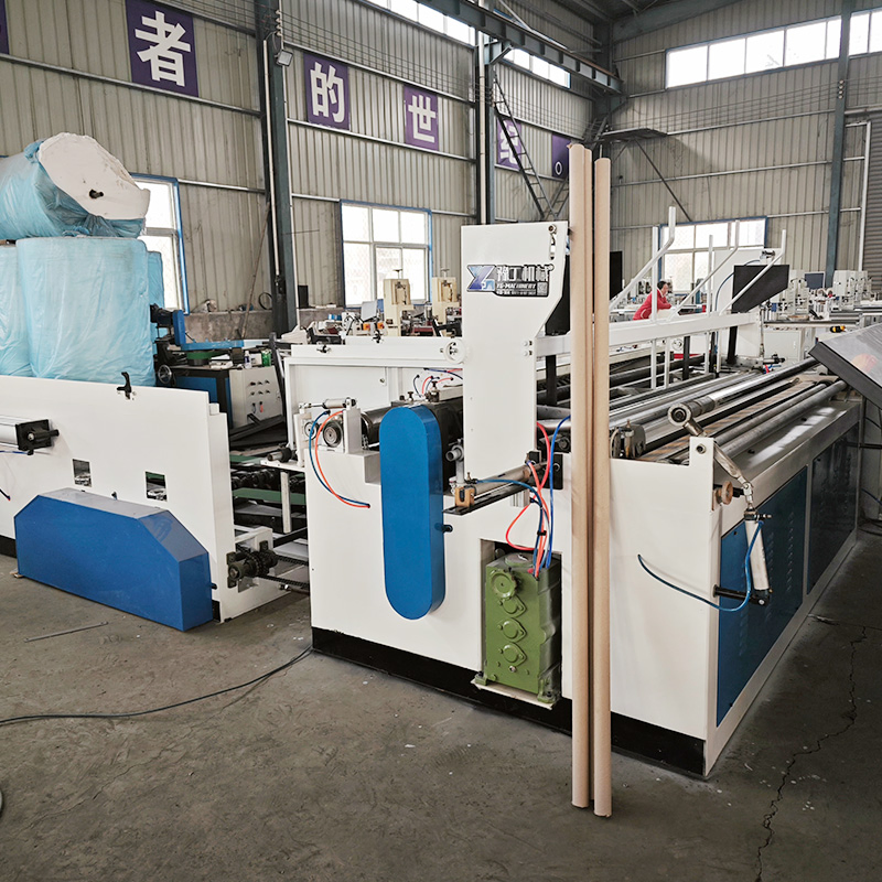 Rewinding, Punching, Cutting and Packaging Integrated Toilet Paper Machine