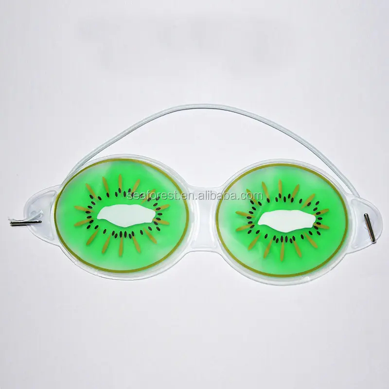 Kiwi Fruit Design Reusable Cute Cooling Eye Mask Cold Pack for Therapy