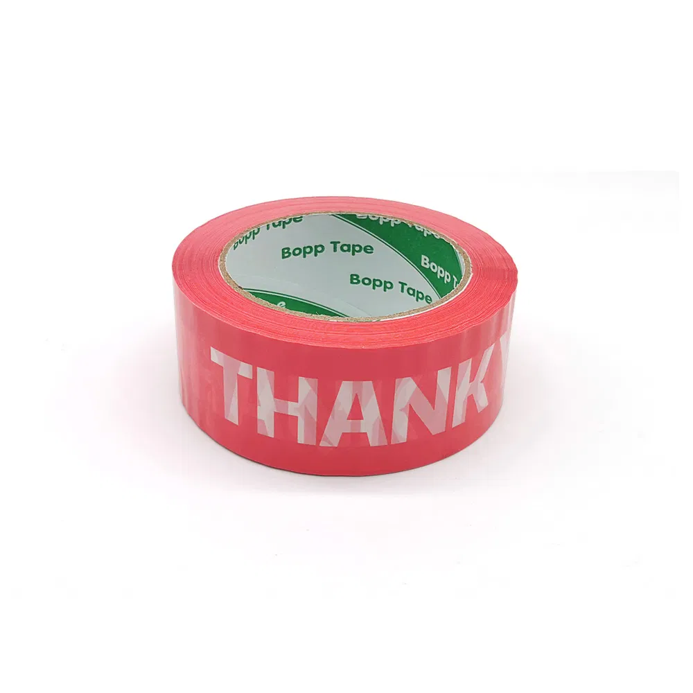 Customized Logo Acrylic Super Clear No Noise Silent BOPP Packing Tape with BSCI Certificate