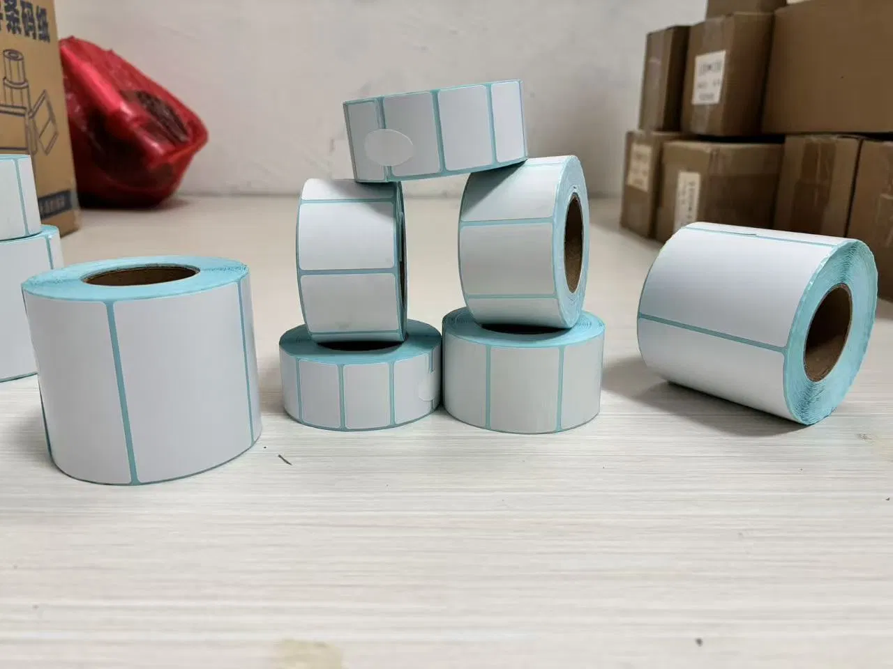 Customizable Adhesive Label for Printing Logo Price Address Barcode