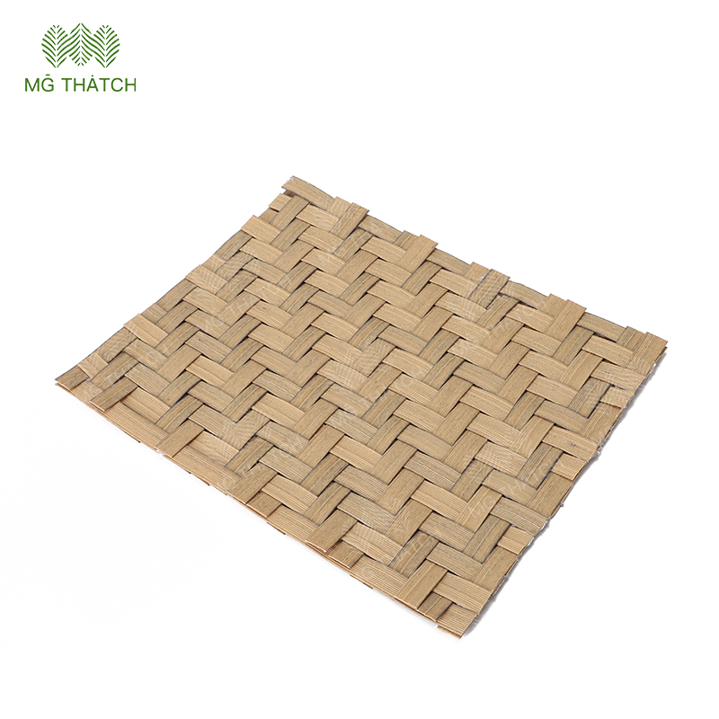 Fireproof Artificial Synthetic Bamboo Weave Ceiling Mat