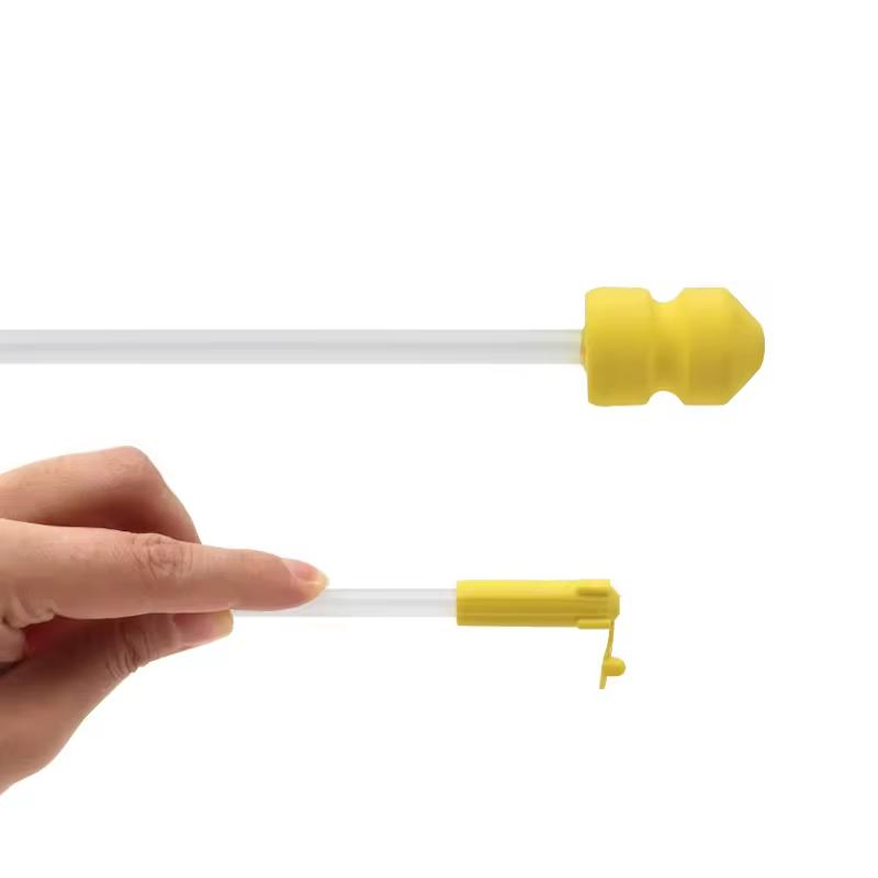 Disposable Pig Artificial Insemination Yellow Sponge Head Foam Tip Catheter for Sow/Gilt