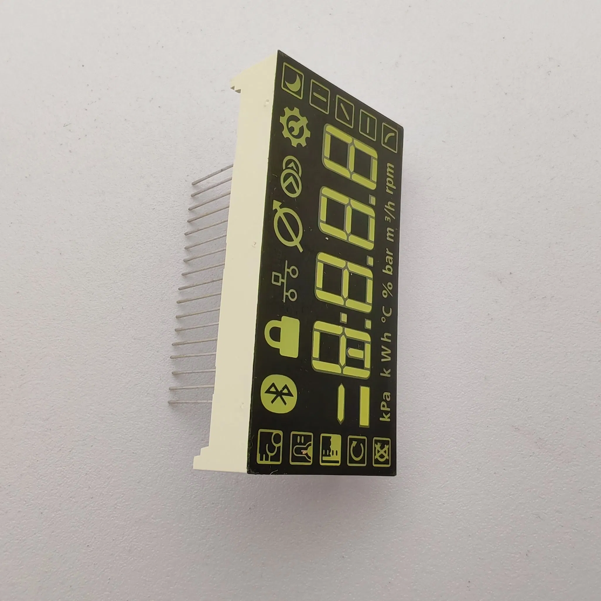 Customizable White & Green LED 7-Segment Display for Electric Scooters