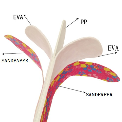 Mix Color Printing Double-Sided Mini Emery Sandpaper Rubbing Manicure and Polishing EVA Mini Nail File