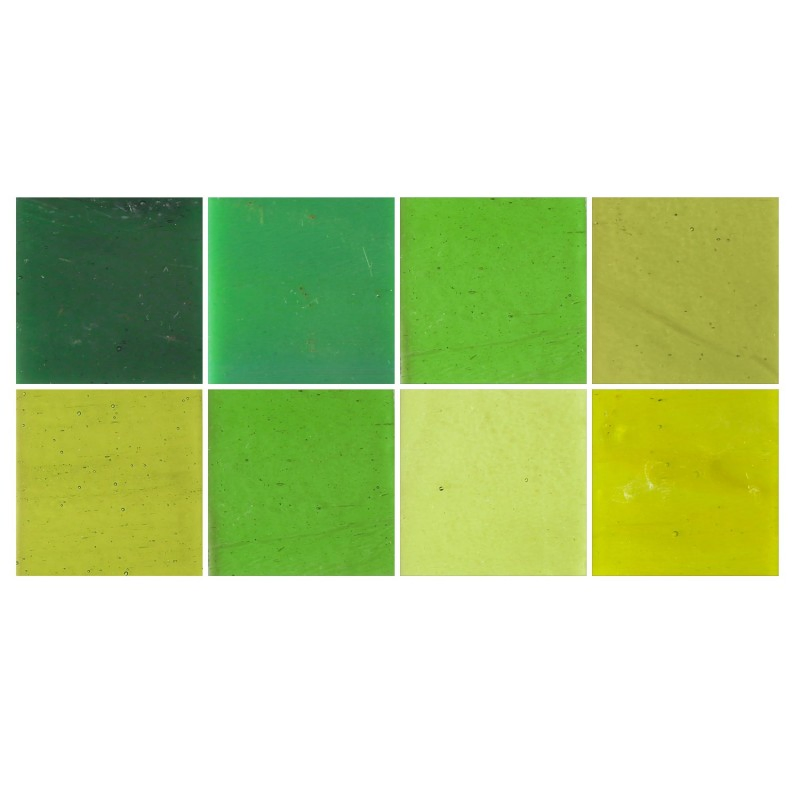 8-Piece Multi-Color Coe90 Glass Fusing Set