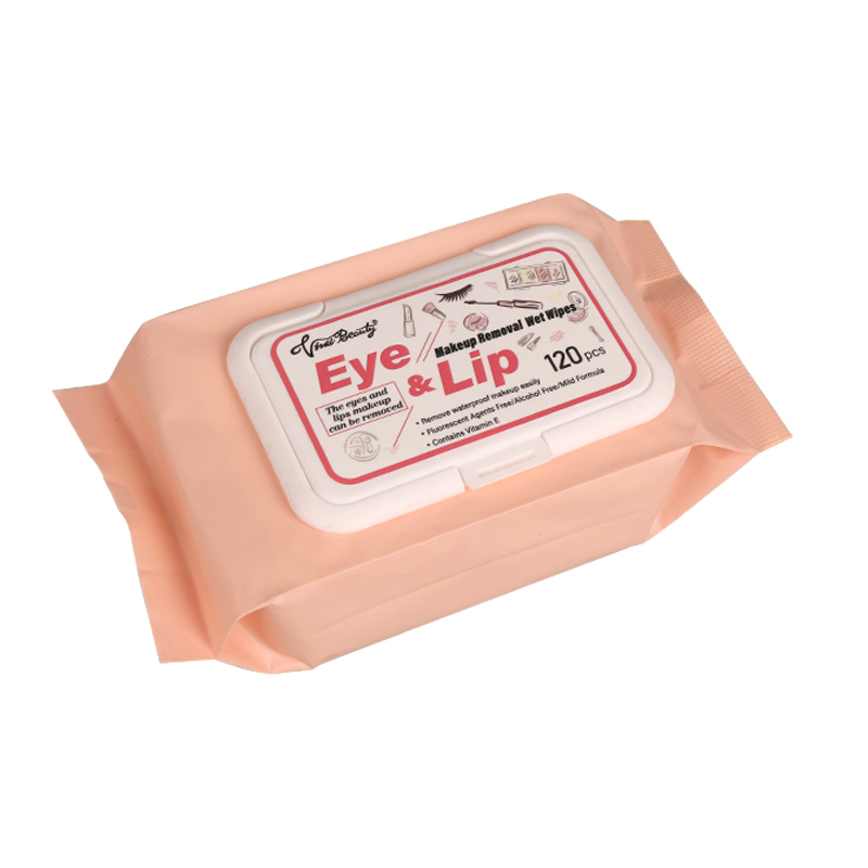 Factory Wholesale OEM/ODM Skin Care Soft Eye & Lip Makeup Remover Waterproof 8X10cm Viscose Wet Wipes