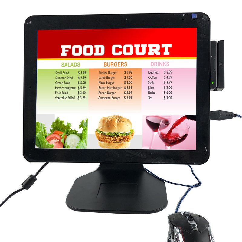 17 Inch 19 Inch POS System Dual Screen Capacitive Touch Screen Monitor
