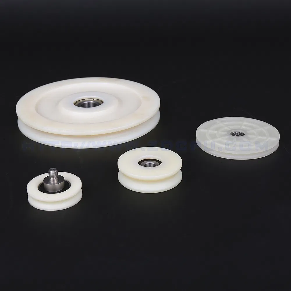 Zhongde Durable Molded Plastic POM/Nylon/ABS Wheel with Metal Core