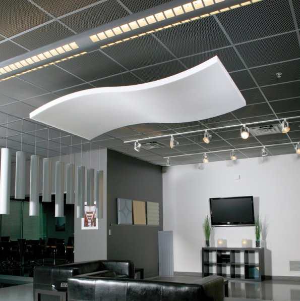 Pureacoustic Master Noise Reduction Clouds with Recycled Fiberglass Technology Nrc 0.9 Guaranteed