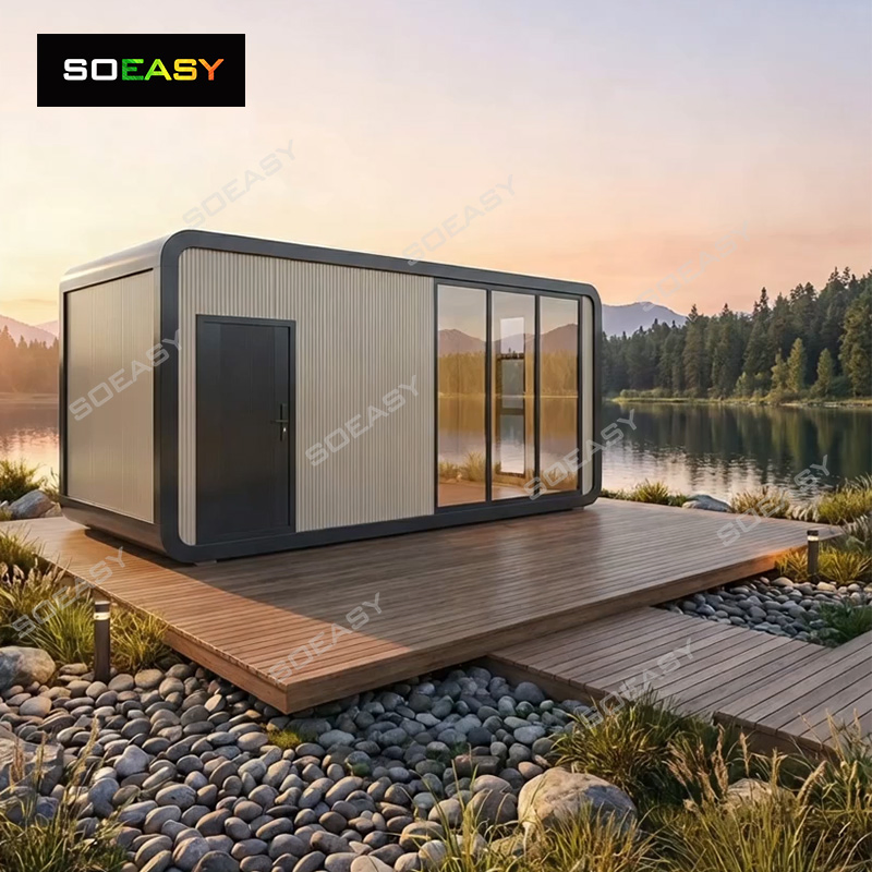 Luxury Fast Installation Living 20FT Portable Container Mobile House Modular Apple Cabin Capsule for Home