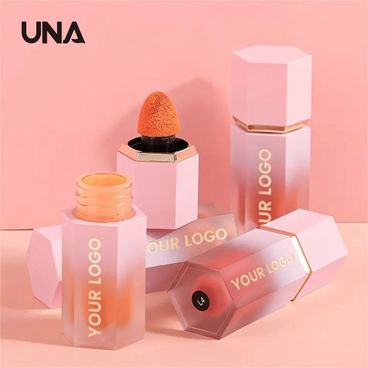 New Product High Pigment Makeup Shimmer Lip Tint Gloss Blush Private Label Liquid Lip Blush