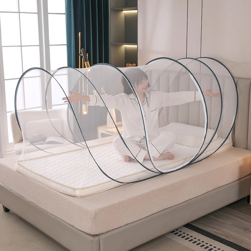 Portable Anti-Mosquito Floor Camping Net Foldable and Installation-Free for Home and Summer Outdoor Use