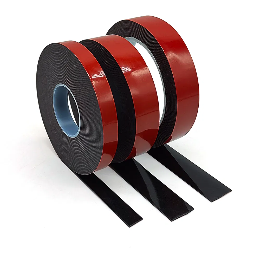 Acrylic Black Double Side Foam Mounting Strip Tape