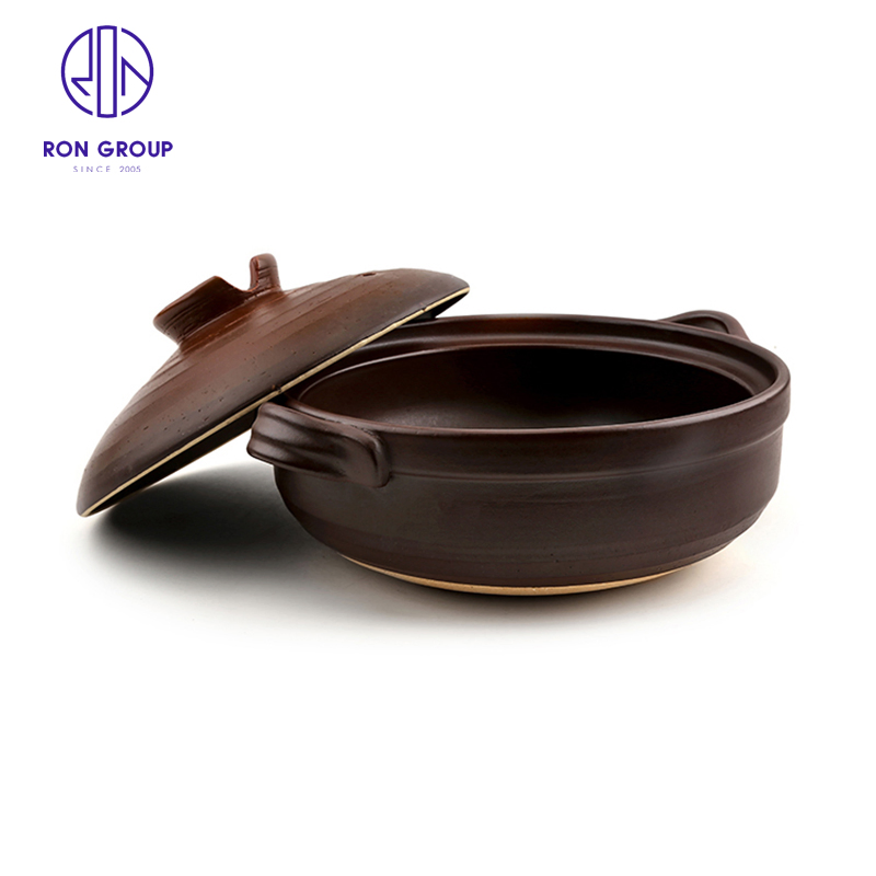 Whole Sale Japanese Style Restaurant Clay Cooking Pot Ceramic Casserole Terracotta Pot