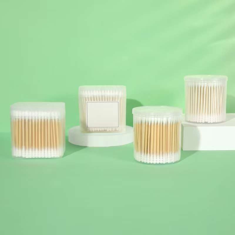 New Products Pointed Round Head Spiral Head Hairdressing Makeup Cotton Swab