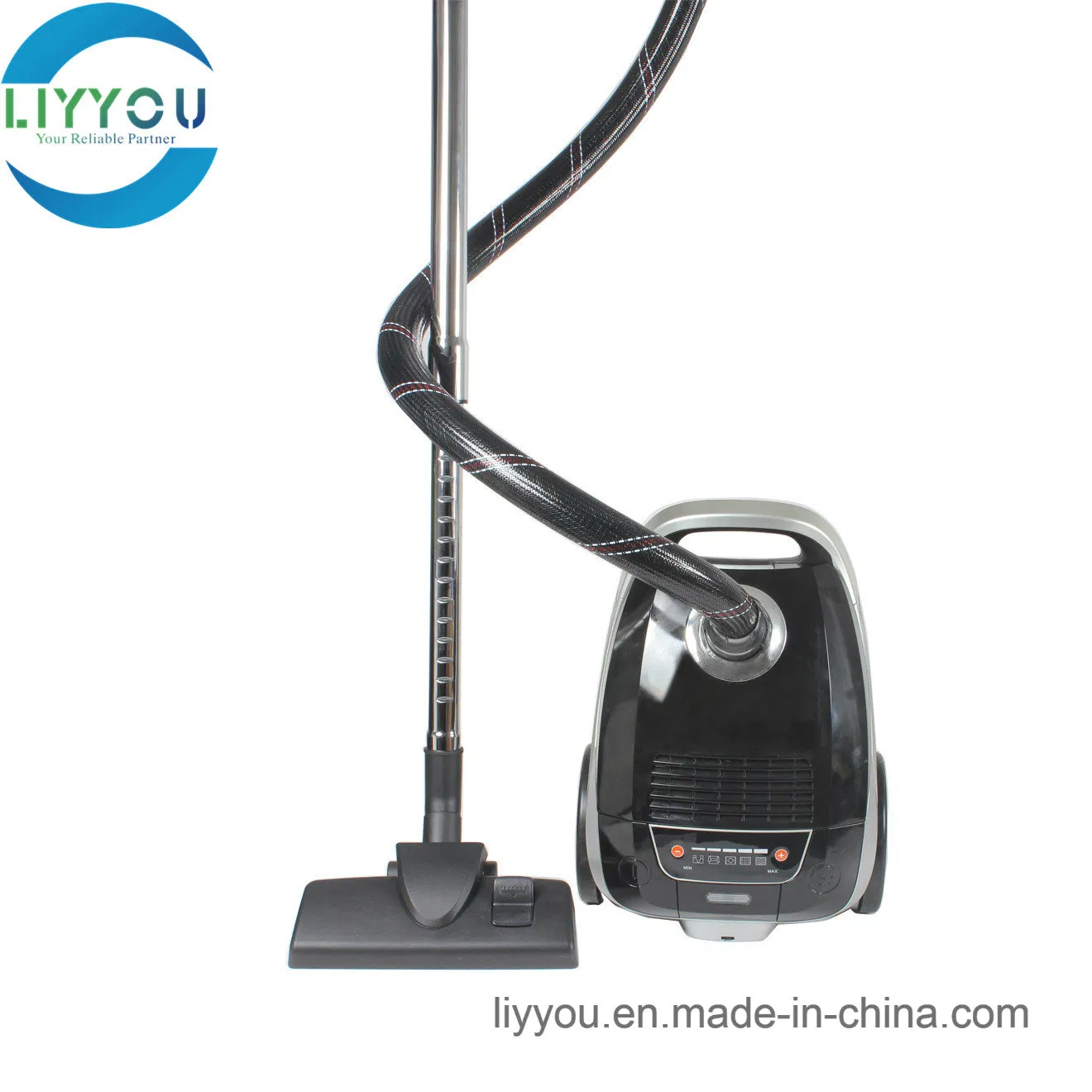 Ly8009 Anti Dust & Mites Bagged Canister Vacuum Cleaner with Cord Rewind, Super Silent Design