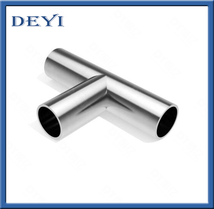Sanitary Stainless Steel Polished Reducing Butt Weld Tee