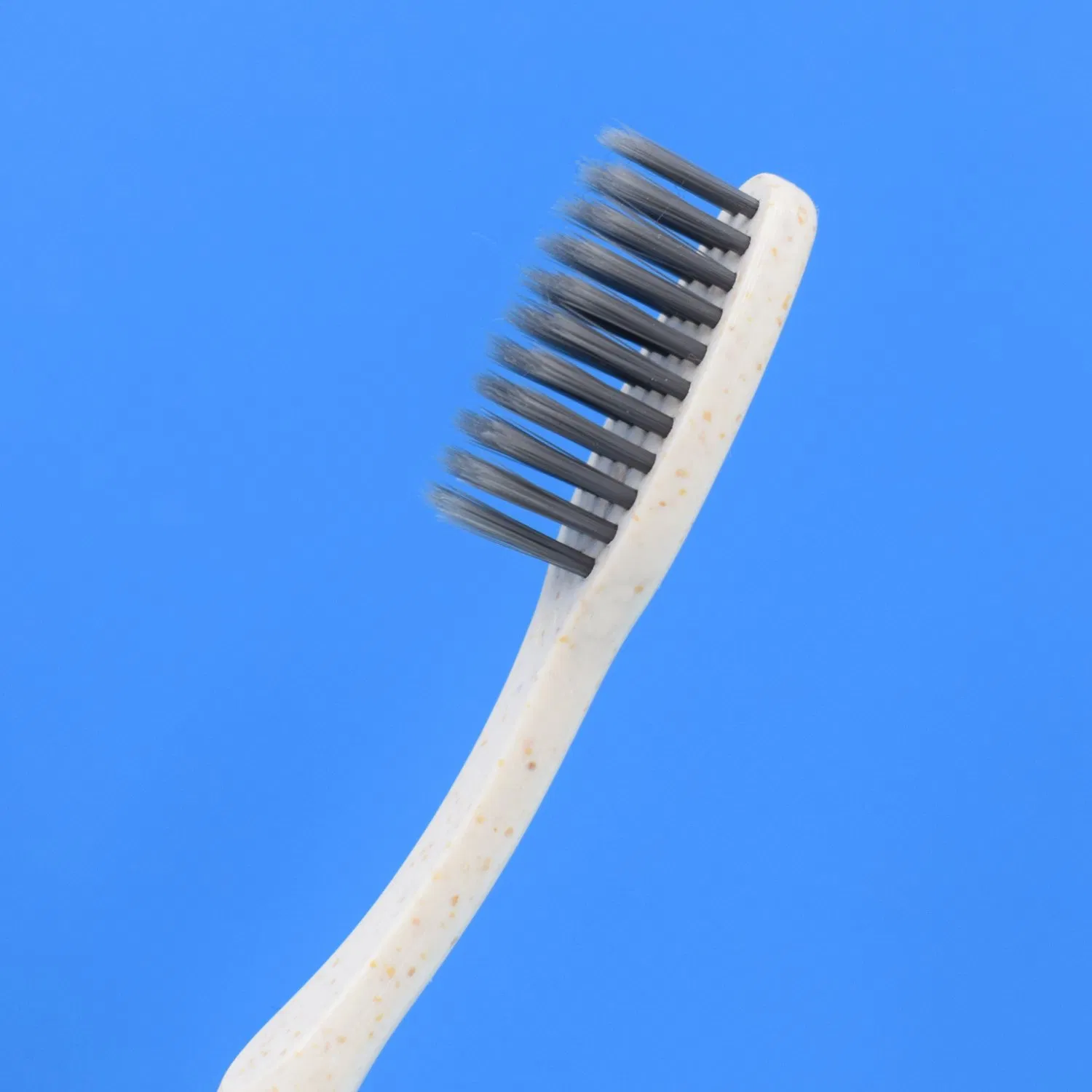 Best Selling Soft Charcoal Bristle Wheat Straw Hotel Toothbrush