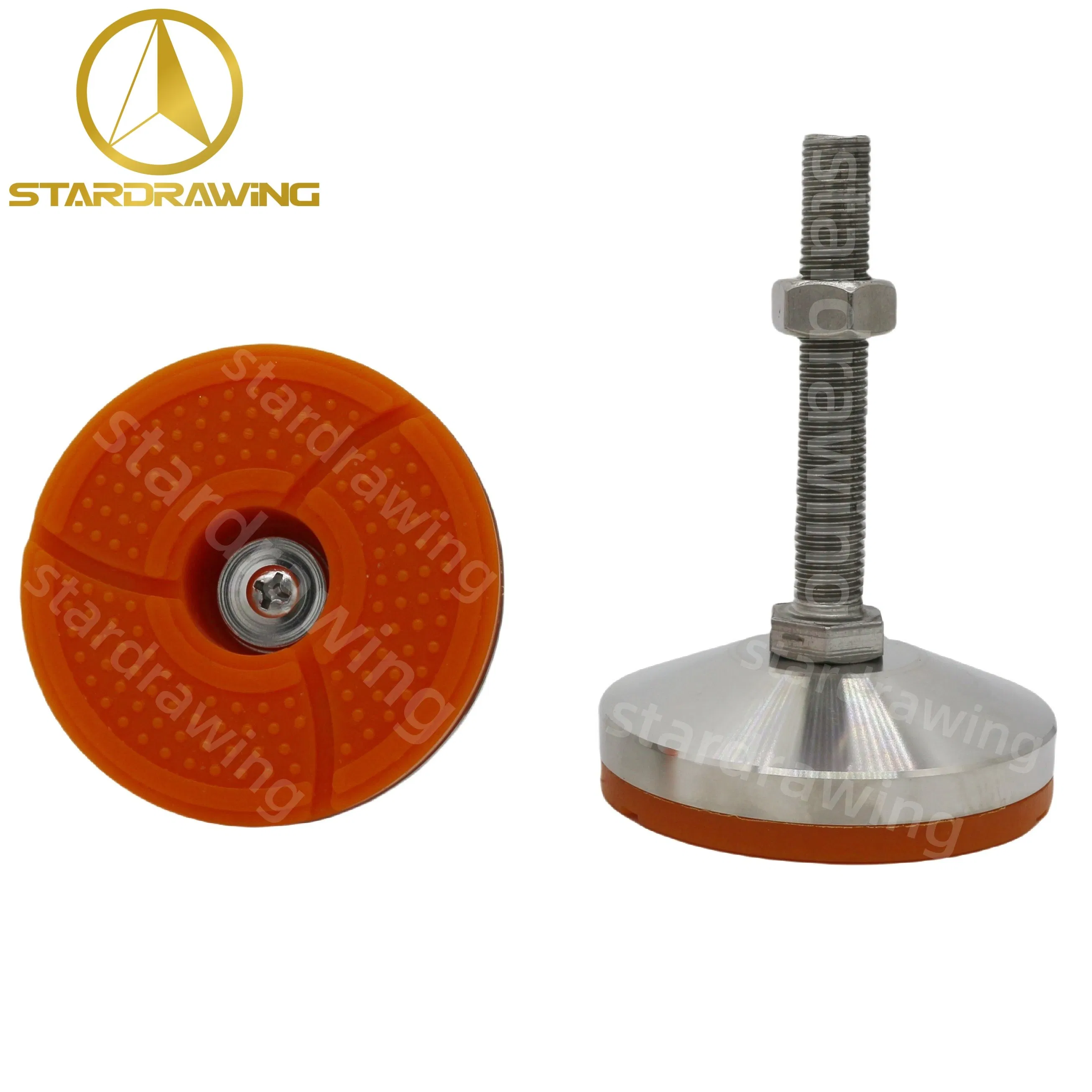 Stardrawing Retractable SUS 304 Stainless Steel Leveling Feet Caster