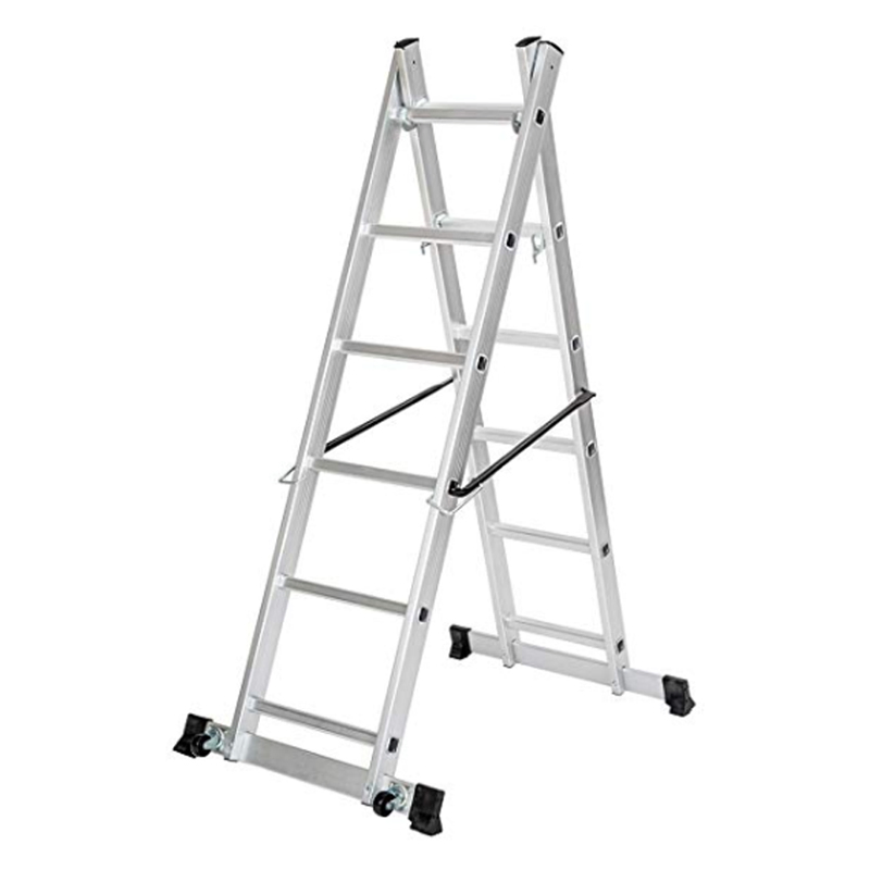 Direct Supplier Factory Aluminum Multipurpose Scaffolding Ladder with Platform 6+6 Steps
