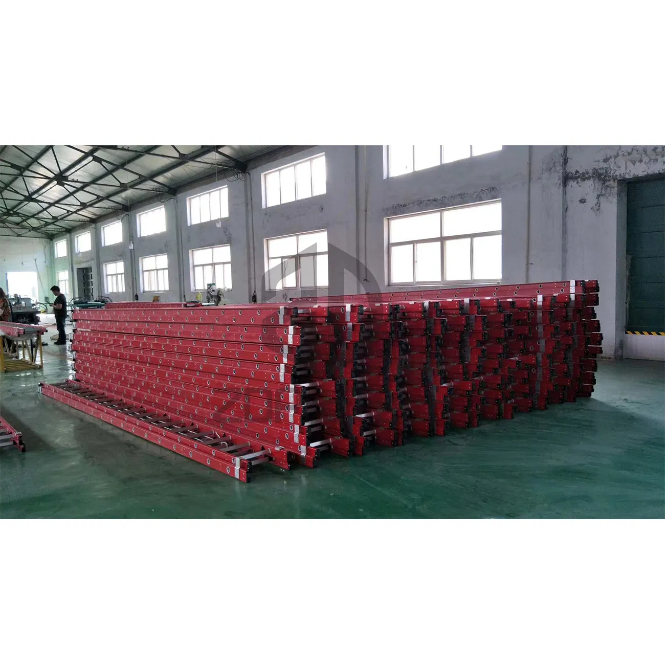 4-16FT Aluminum Step Fiber Glass Step Extension Ladder with Extension Fiberglass