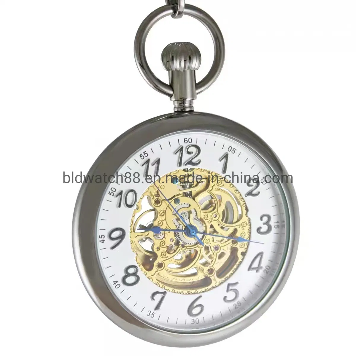 Custom Watches Best Stainless Steel Mens Pocket Watch Open Face